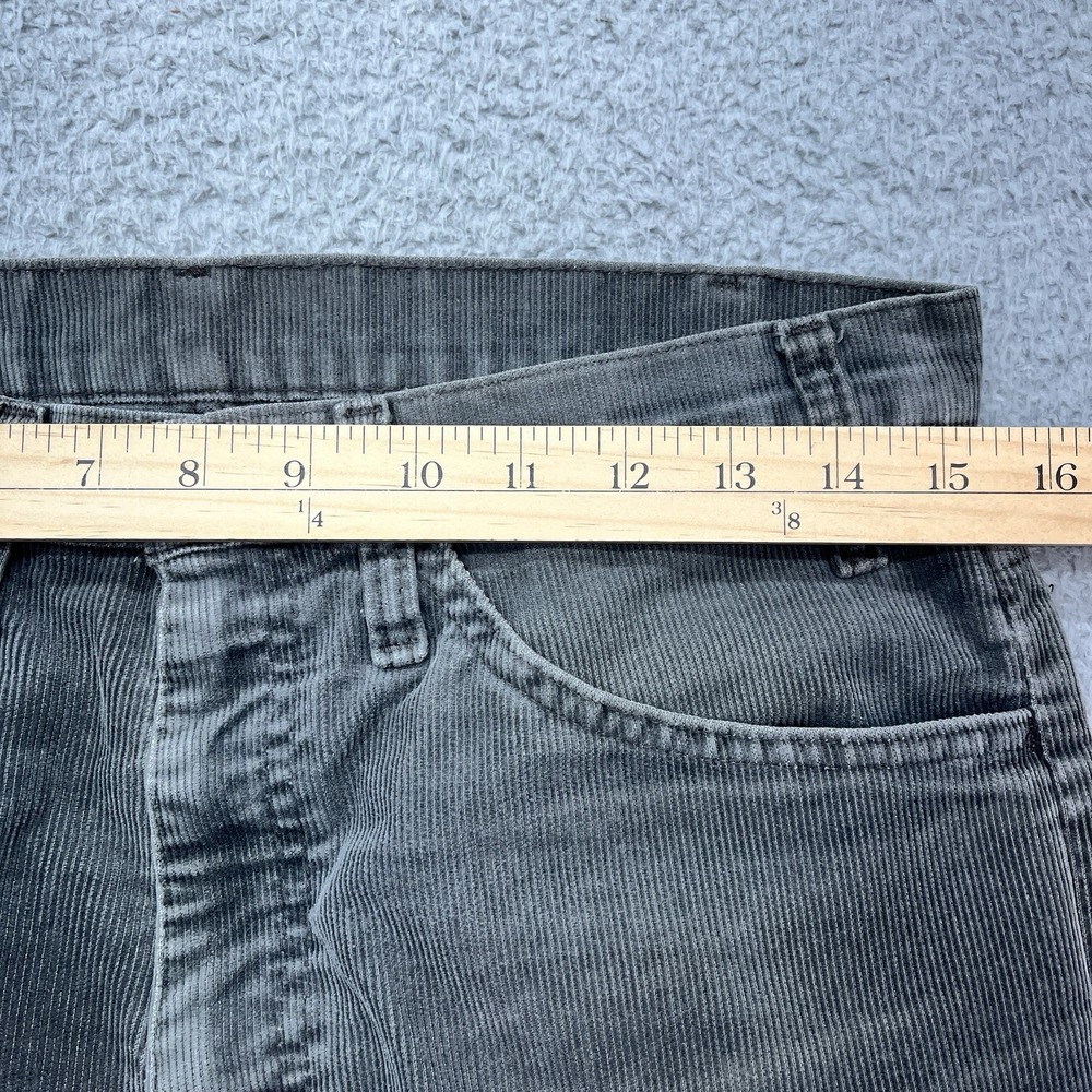 Levi's 519 Corduroy Pants Mens 31x33 Gray Vintage 80s White Tab Academia USA - Picture 5 of 10